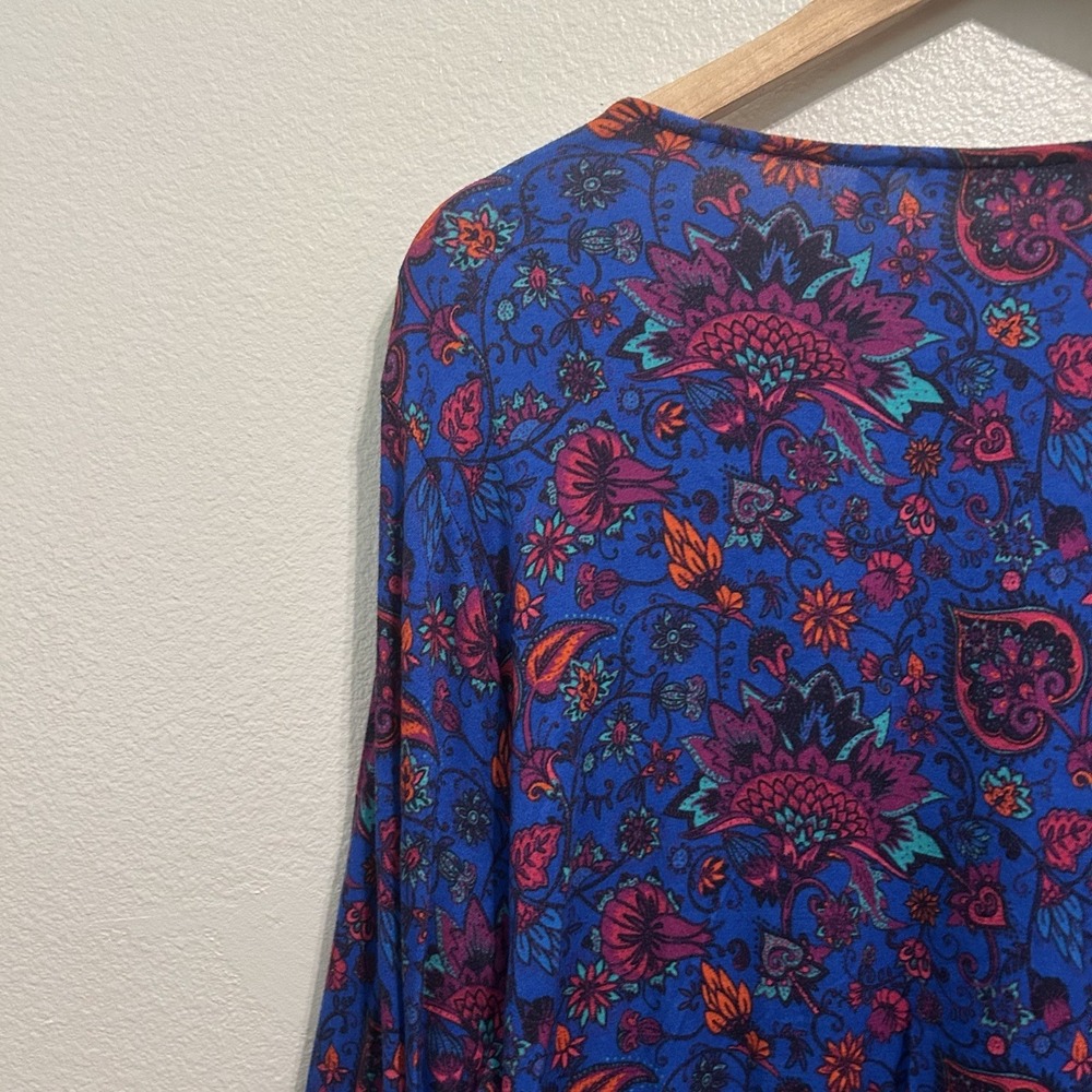 Soft Surroundings Tamuri Beaded Tunic Size 2X Boho Coastal Hippie Resortwear - Picture 15 of 16